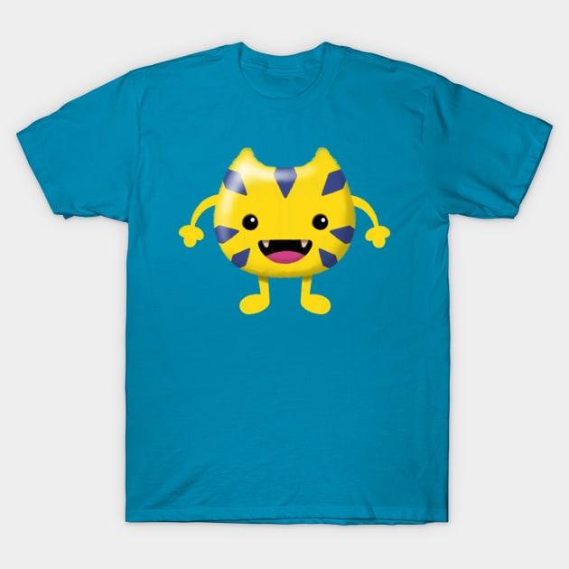 Cute Yellow Monster T-Shirt by avertodesign